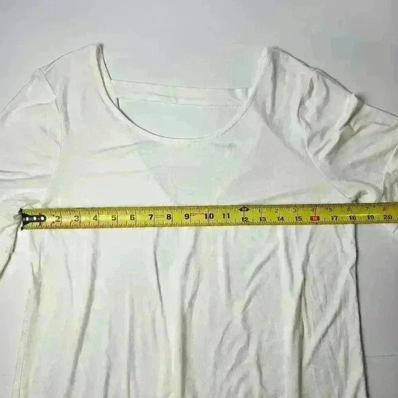 Maurices V Back White Flutter sleeve Top Medium - Picture 2 of 7